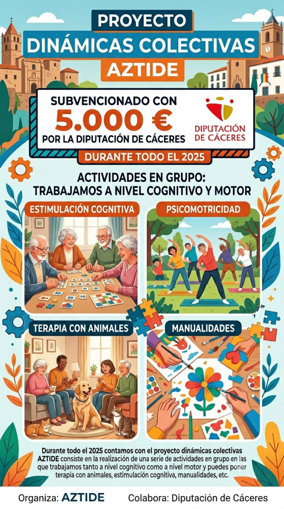 Proyecto Dinámicas Colectivas AZTIDE- Actividades para el bienestar cognitivo y motor
